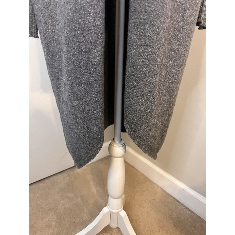 Eileen Fisher Luxury Cashmere Duster Cardigan | Grey | Open Front | Size M - Picture 4 of 10